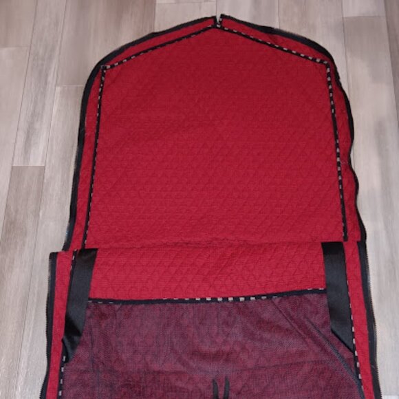 SOLD Vera Bradley Retired Black Floral 4-Piece Tote Bag Duffle Bag Garment Bag - Picture 10 of 16